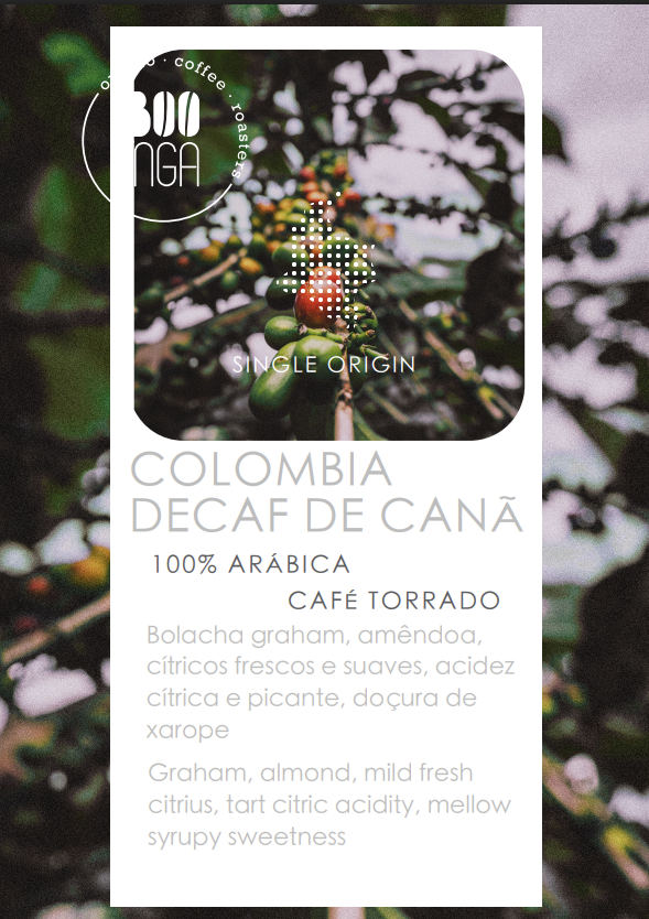 Colombia Decaf de Caña | Origem Única Finca Tamana